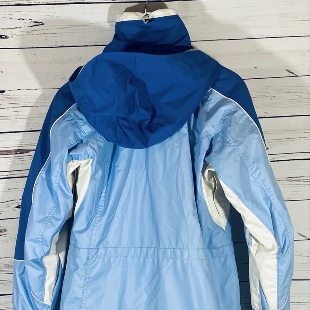 Columbia Vertex Hooded Ski Jacket Winter Small Blue 2 In 1 Snow Sports Warm - Picture 2 of 15
